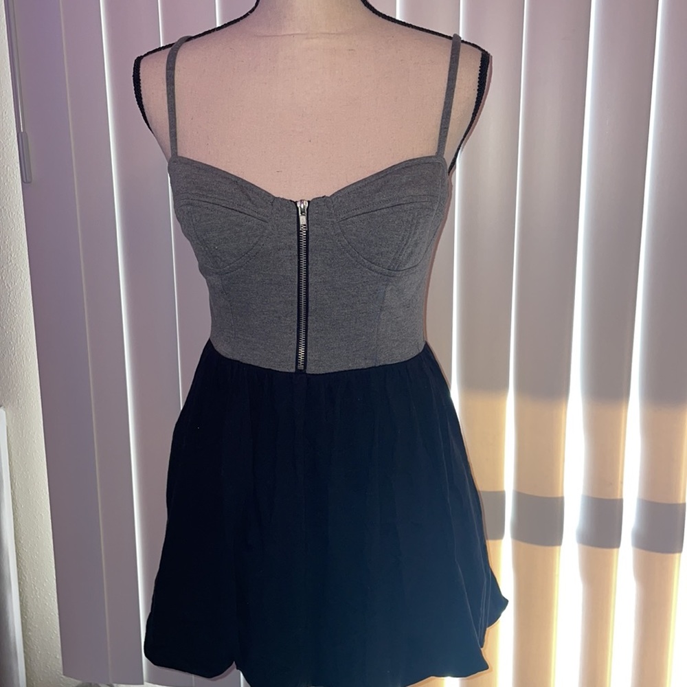 Zipper Mini Dress